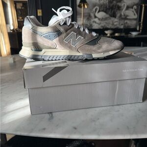 New Balance Men's Gray 998 Sneaker, made in USA